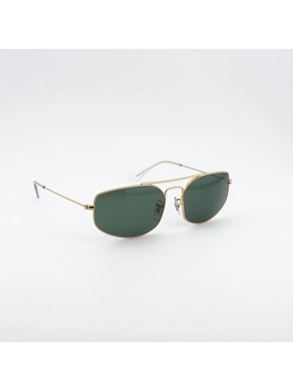 Ray-Ban RB3845 919631 Sunglasses Legend Gold Square Frame, G-15 Green Lenses